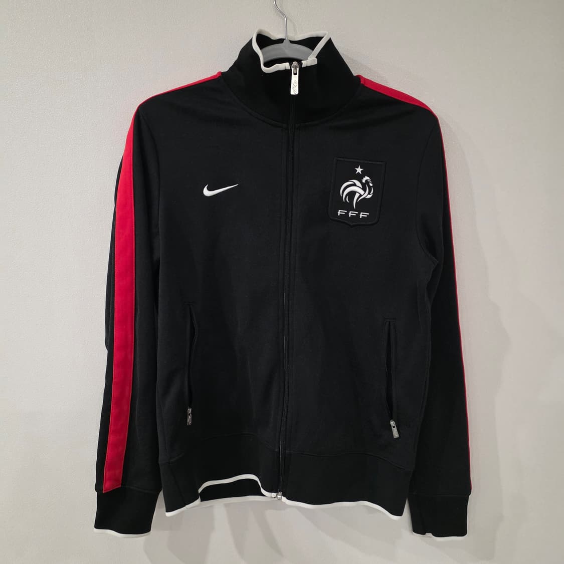나이키 프랑스 FFF 트랙 자켓 블랙/레드 M(100) 상품이미지1