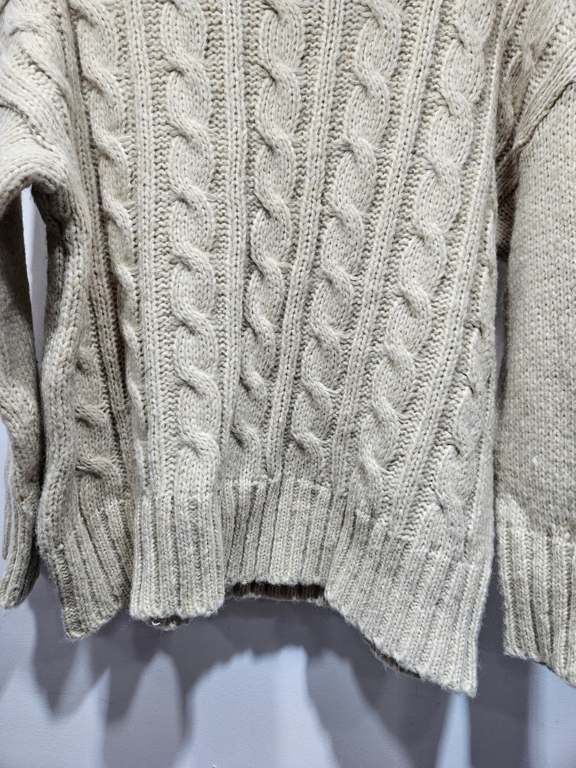 꽈배기 터틀넥 니트 상품이미지3