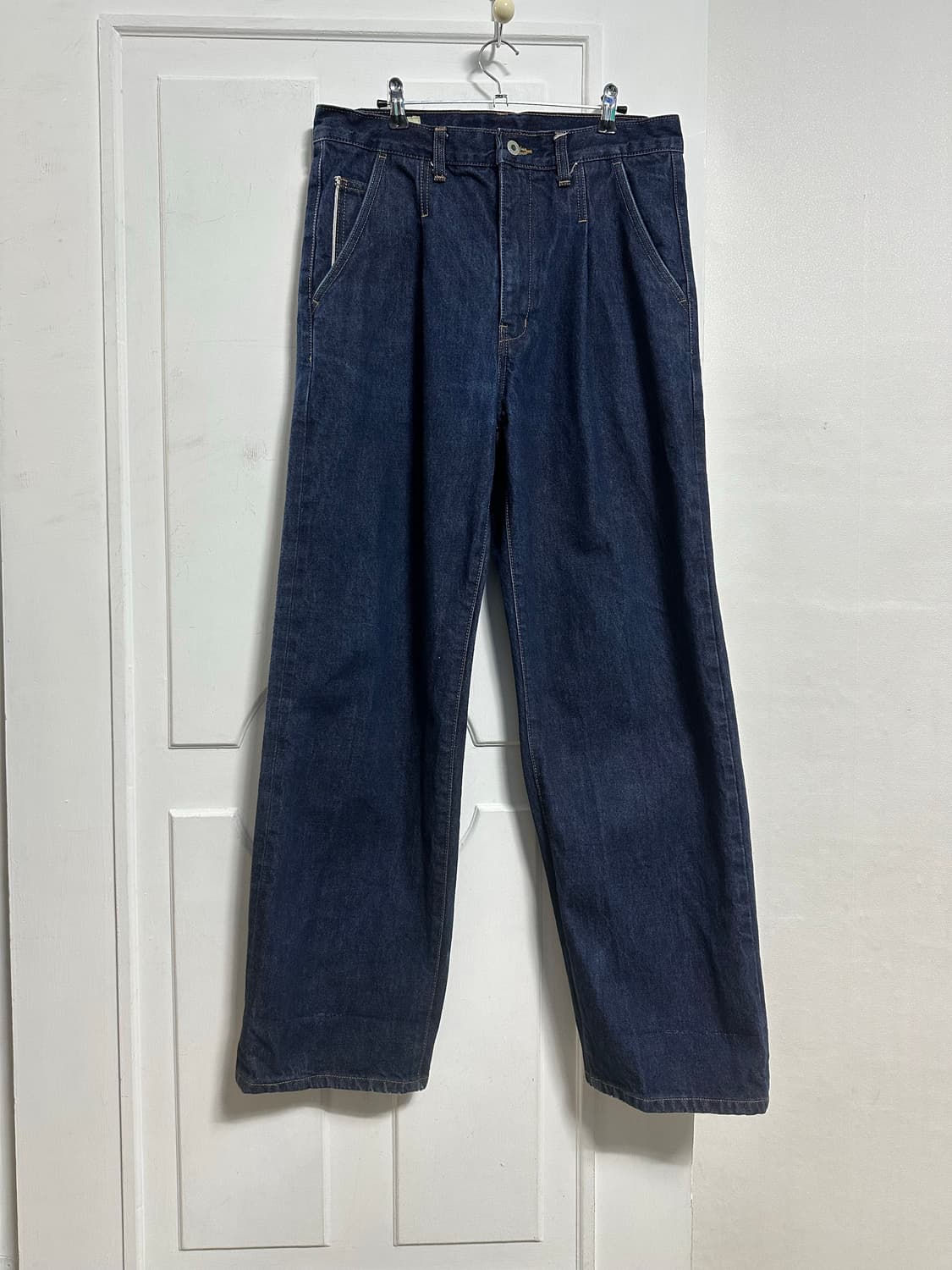 공백 원턱 셀비지 데님 팬츠 상품이미지1