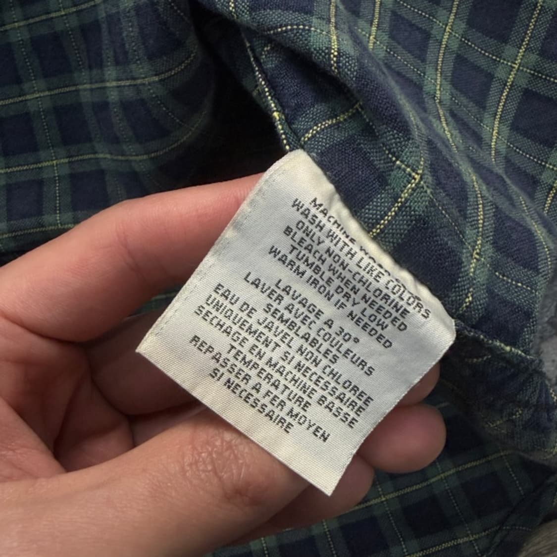 100 폴로 데님앤서플라이 체크 셔츠 상품이미지5