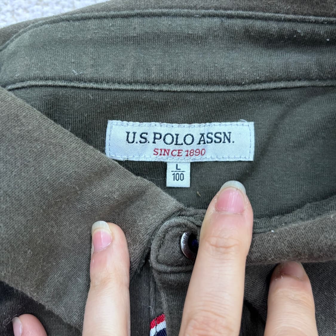 L US폴로 피케 긴팔 카라 티셔츠 0325E 상품이미지3