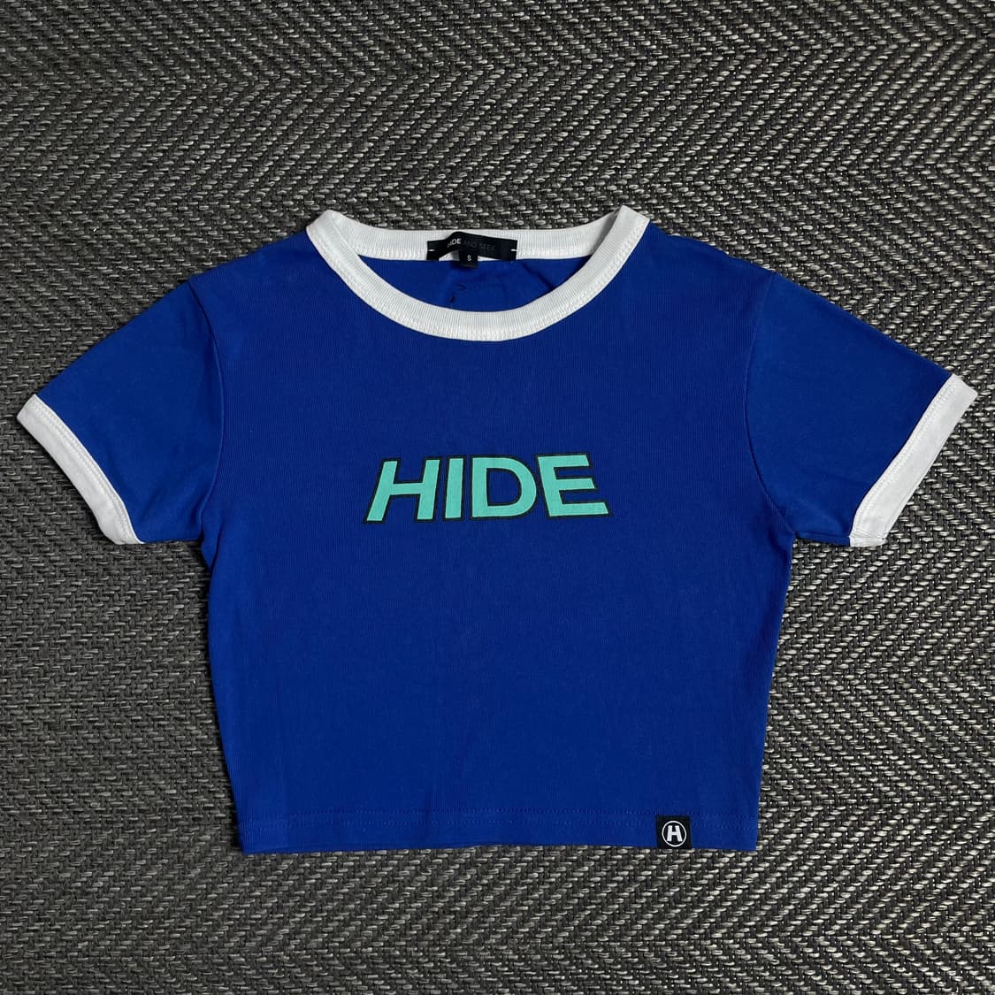 HIDE 우먼스 빅로고 크롭 반팔 티셔츠o 4849 상품이미지1