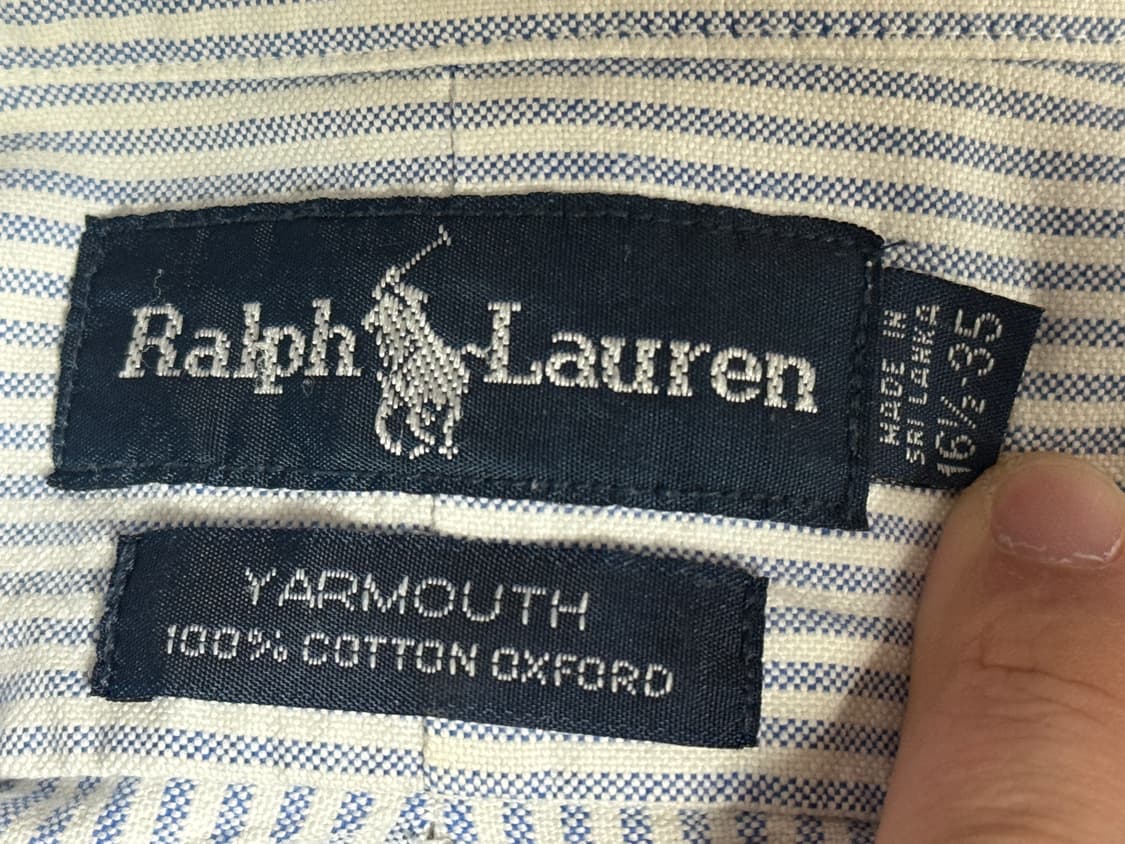 [야머스]폴로 랄프로렌 블루 스트라이프 셔츠 팝니다 상품이미지4