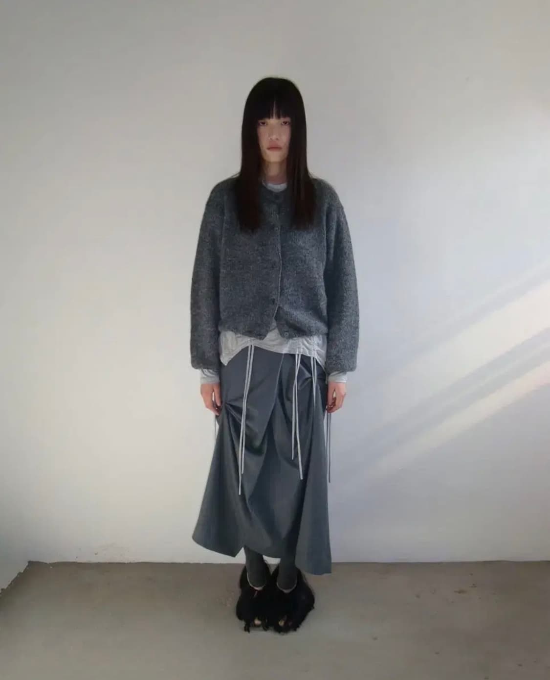 텍스처서울 셔링티셔츠 그레이 상품이미지1