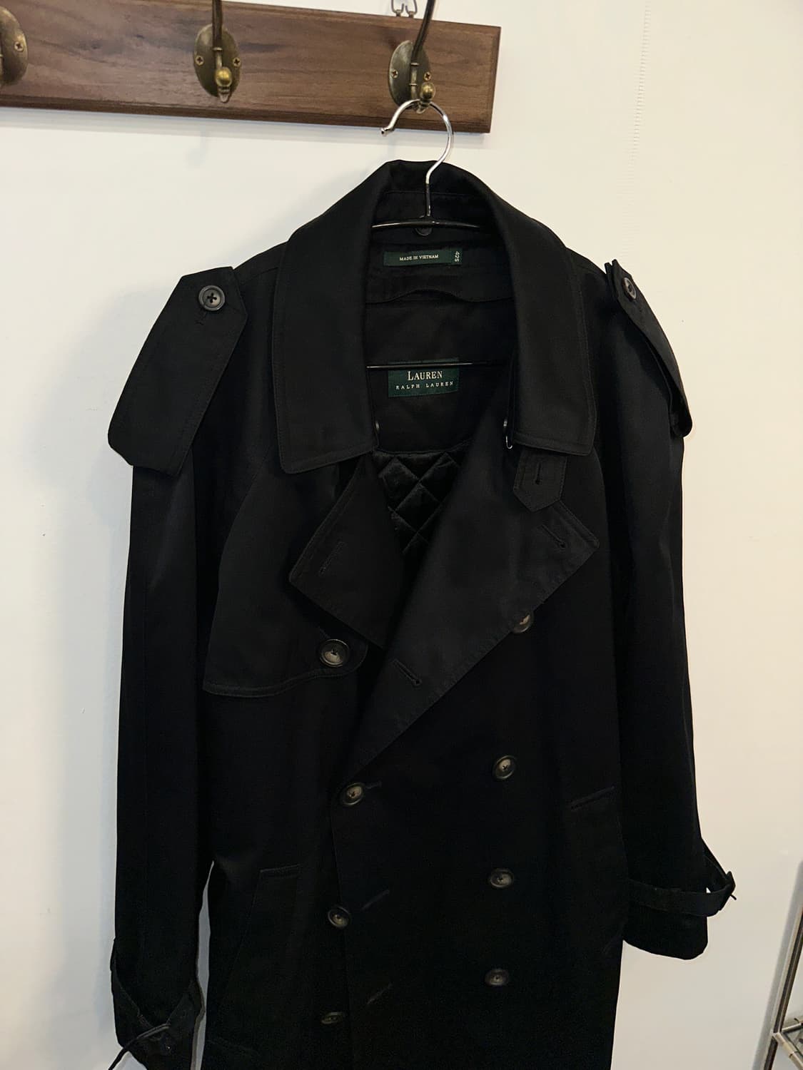 폴로 랄프로렌 트렌치 코트 블랙42 (100size) 상품이미지2