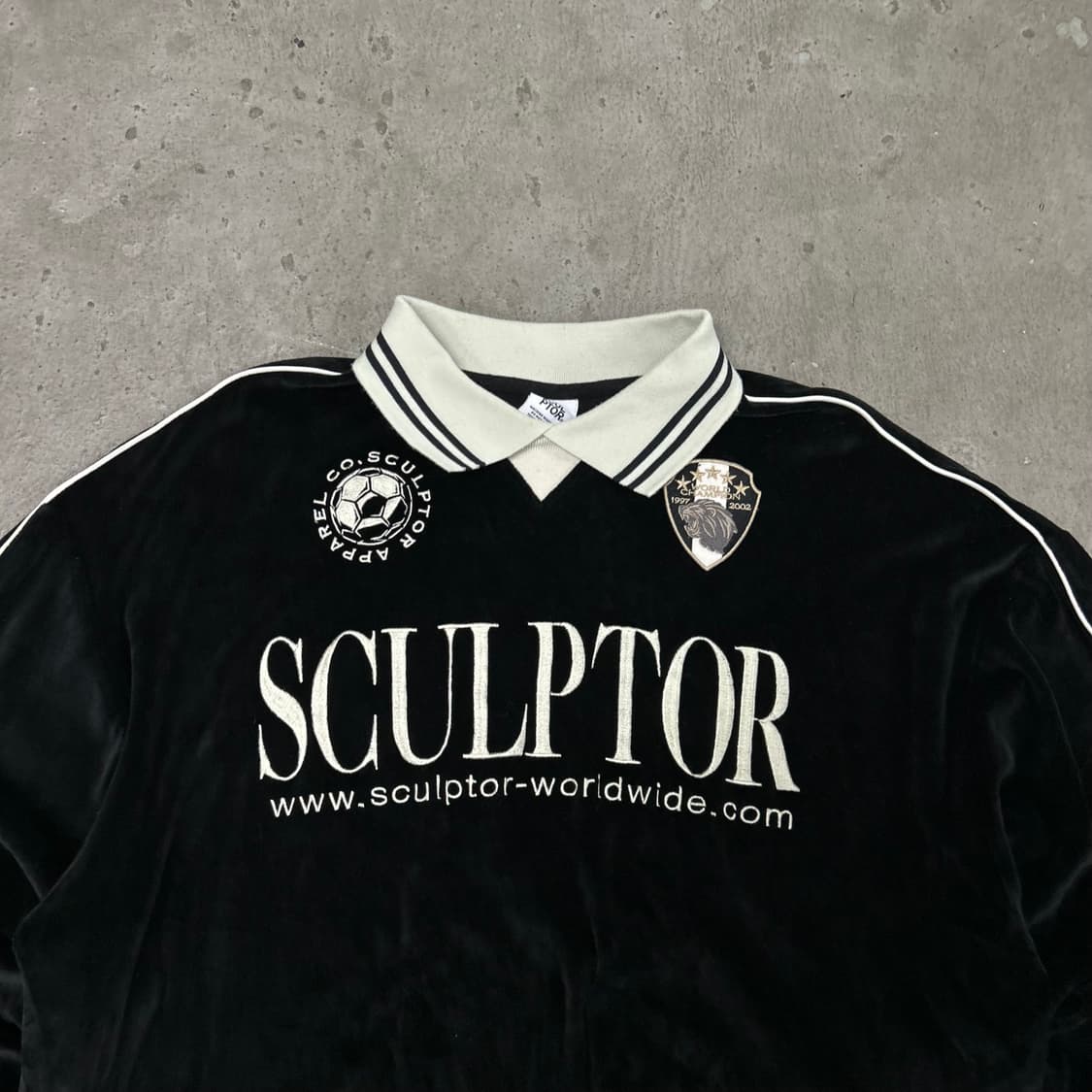 스컬프터 벨루어 벨벳 긴팔 져지[1595] 상품이미지2