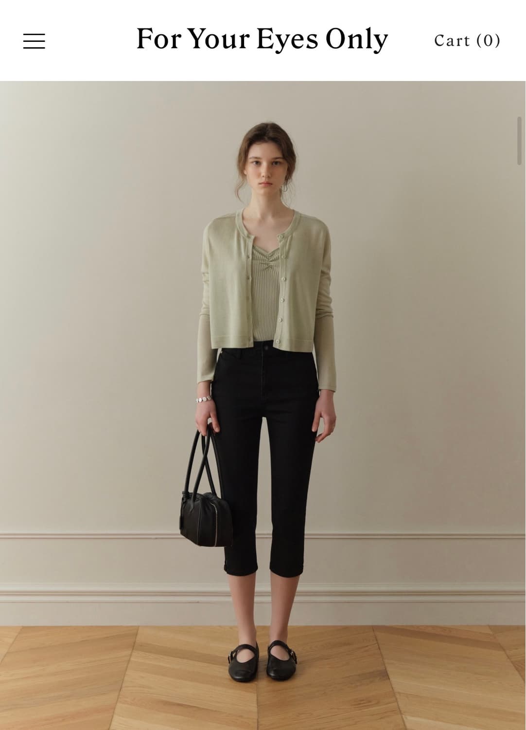 포유온 카프리팬츠 Clea Capri pants 블랙(40) 상품이미지1