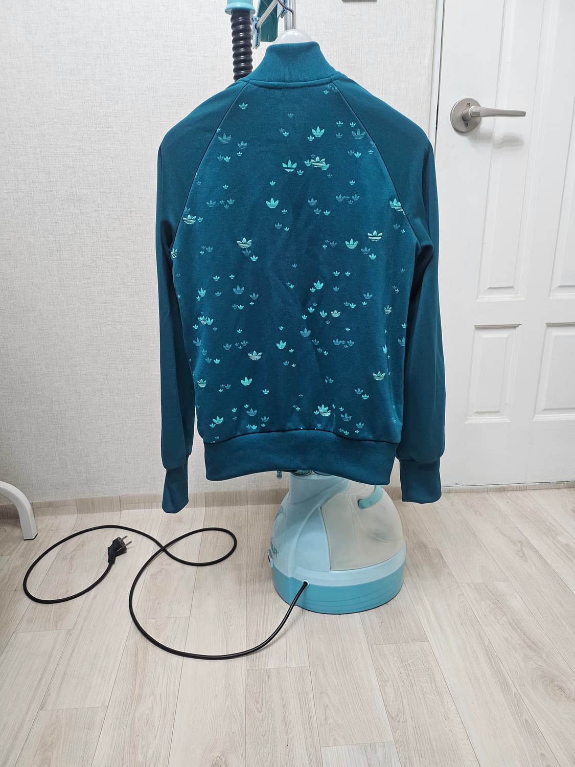 (90)S ☆초희귀☆ 아디다스 슈퍼스타 애메랄드 패턴 [청록] 트랙탑져지 상품이미지6