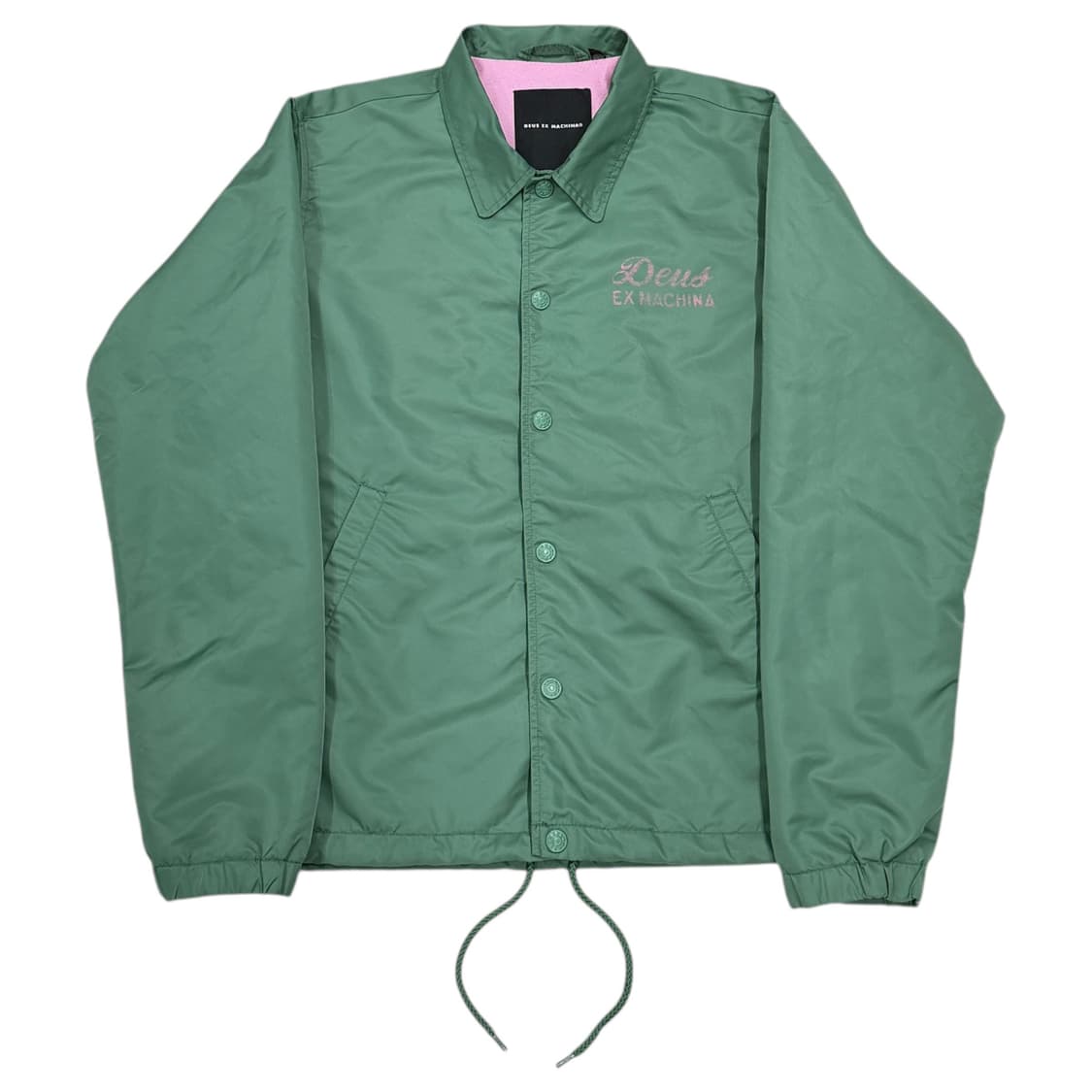 데우스 엑스 마키나 빈티지 프린팅 코치자켓 그린 핑크 L 상품이미지1