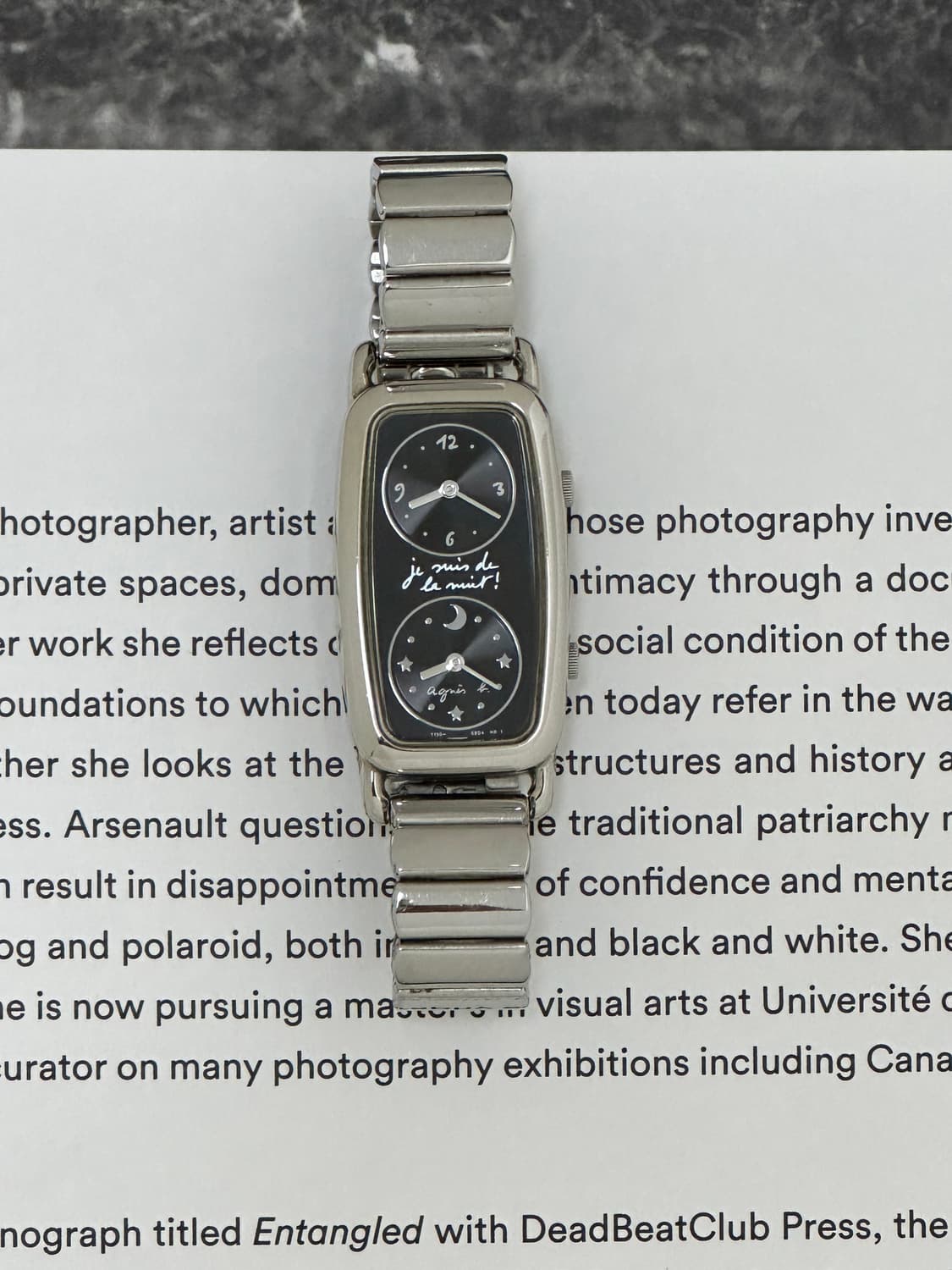 아네스베 agnes b 듀얼타임 시계 상품이미지4