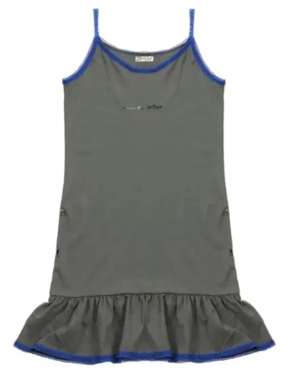 오스하이 레이스 버튼 드레스 카키 Lace Button Dress Kha 상품이미지1