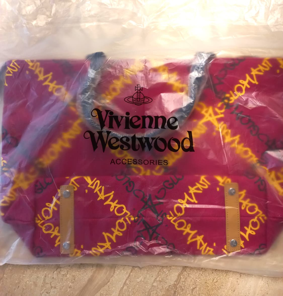 비비안웨스트우드 앵글로매니아 FUXIA 토트백 (새상품) 상품이미지10