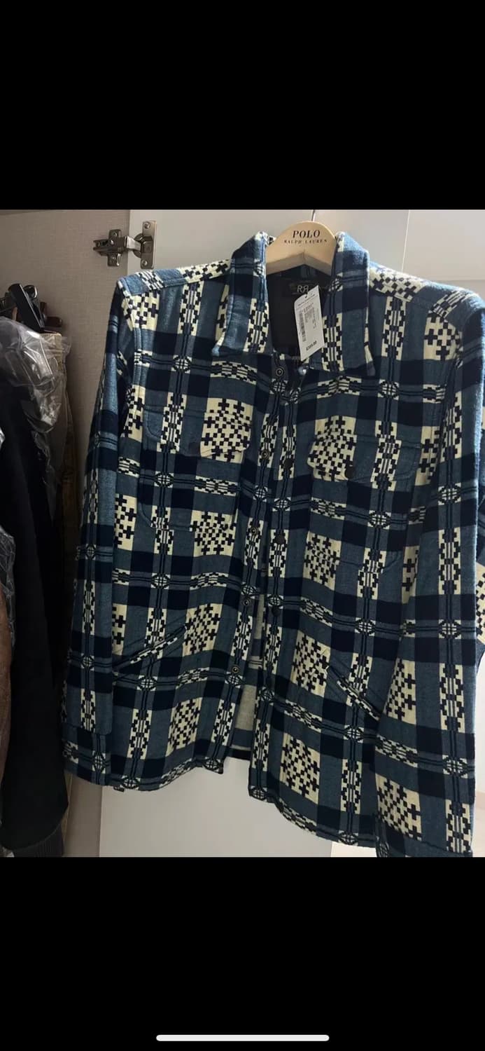 더블알엘 자가드 오버셔츠 새제품 라지 L 러프아웃뉴스보이 rrl 상품이미지2