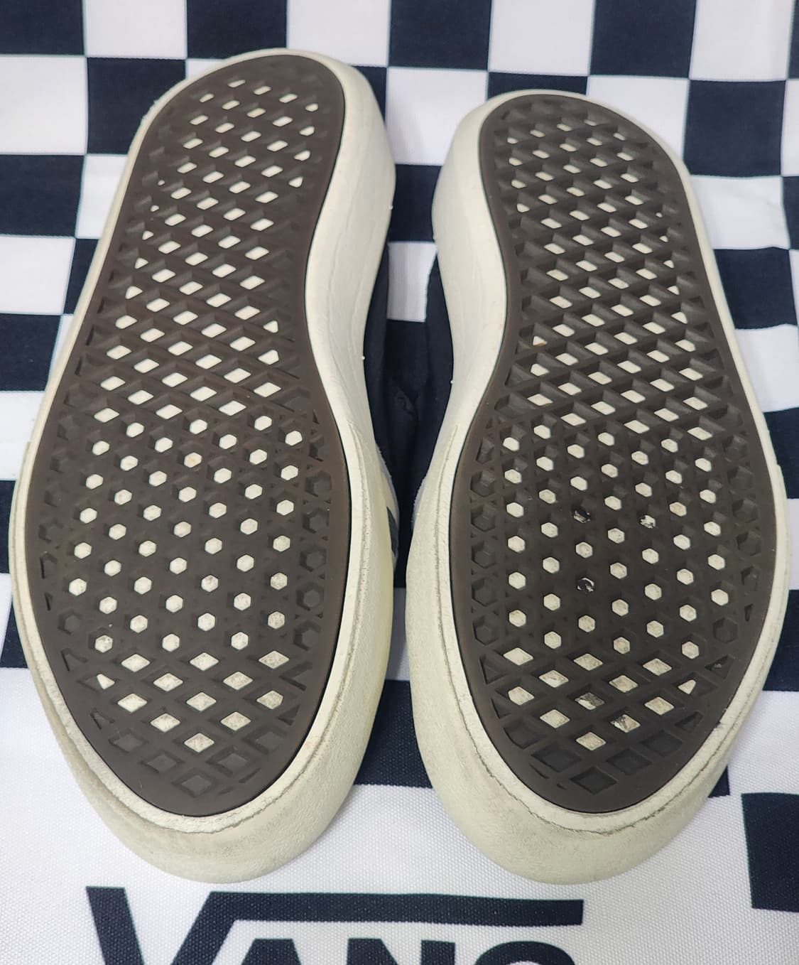 반스 체커보드 슬립온 네이비 250mm 상품이미지2