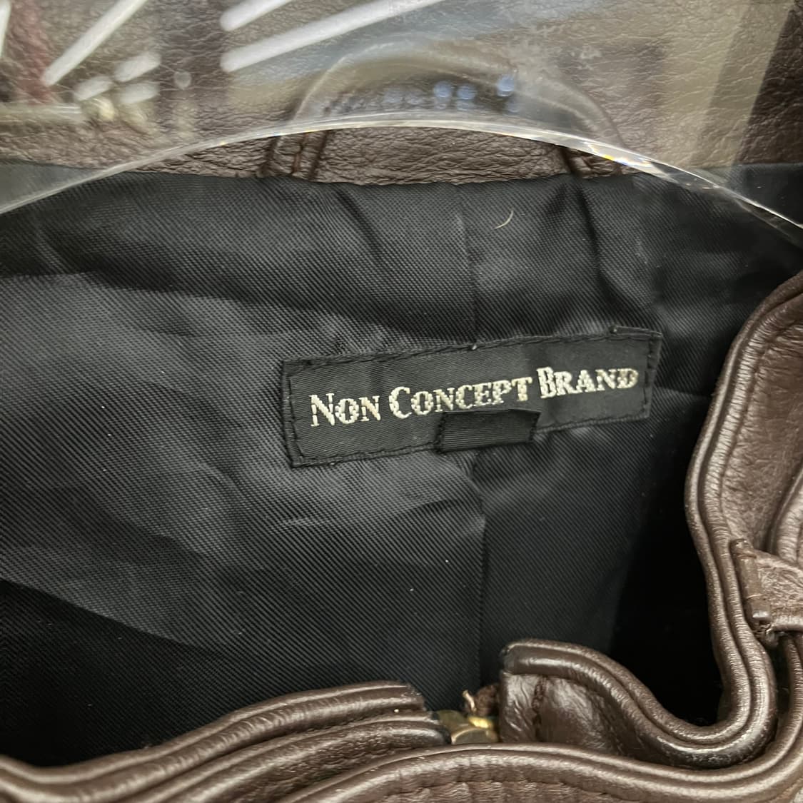 JPN VTG Non Concept Brand 레더 바이커자켓 M 상품이미지2