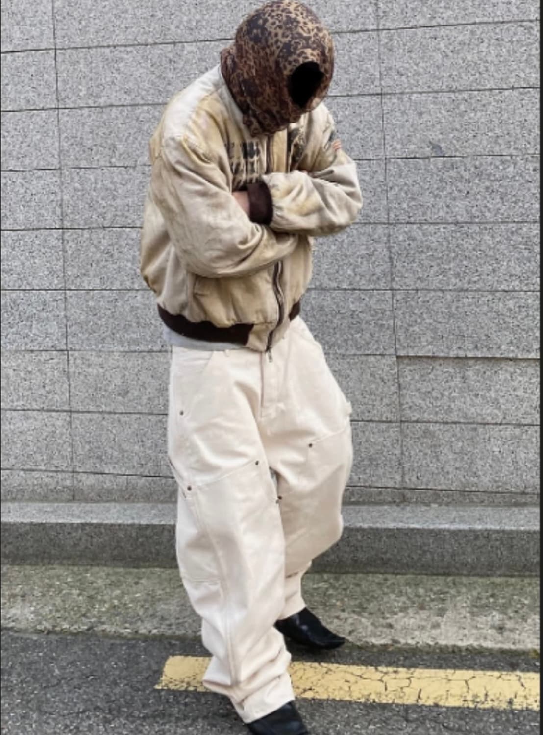 언더마이카 더블니 카펜터 팬츠 아이보리 / 1사이즈 상품이미지3