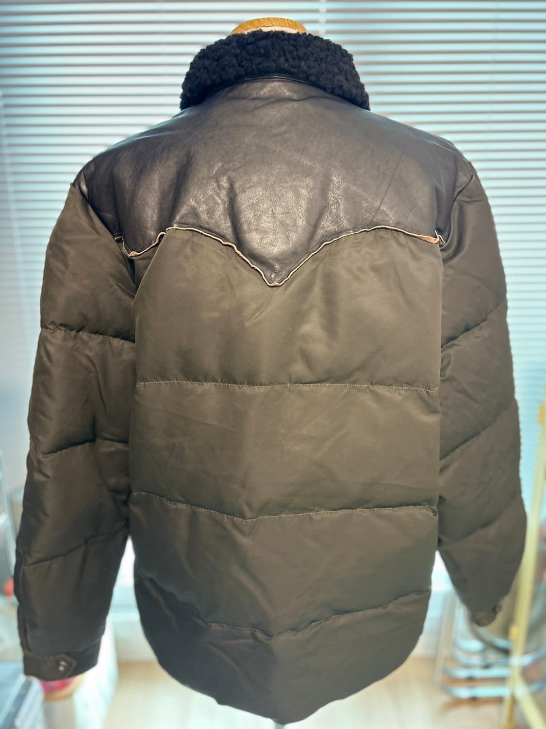 RRL 레더요크 올 블랙 웨스턴 자켓 XL 상품이미지5