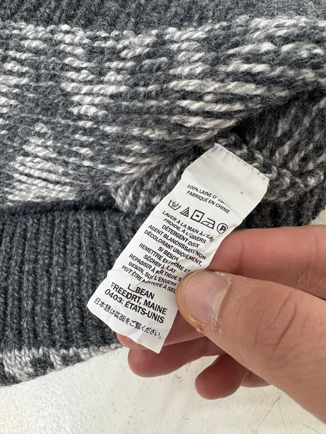 00‘s LL Bean Fair isle Lams Wool Sweater 상품이미지5