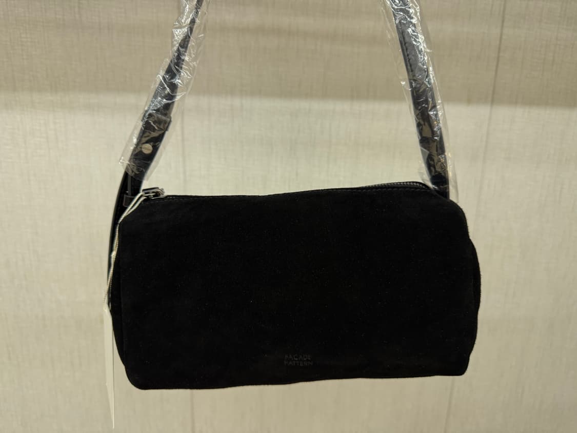 (새상품)파사드패턴 캐빈백 스웨이드 블랙 상품이미지3