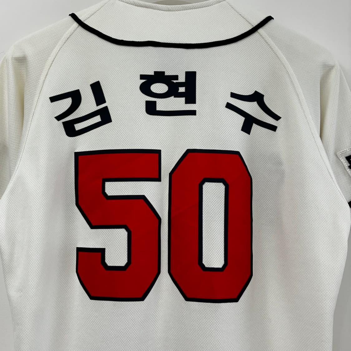 두산베어스 김현수 마킹 야구 홈 유니폼 상품이미지7