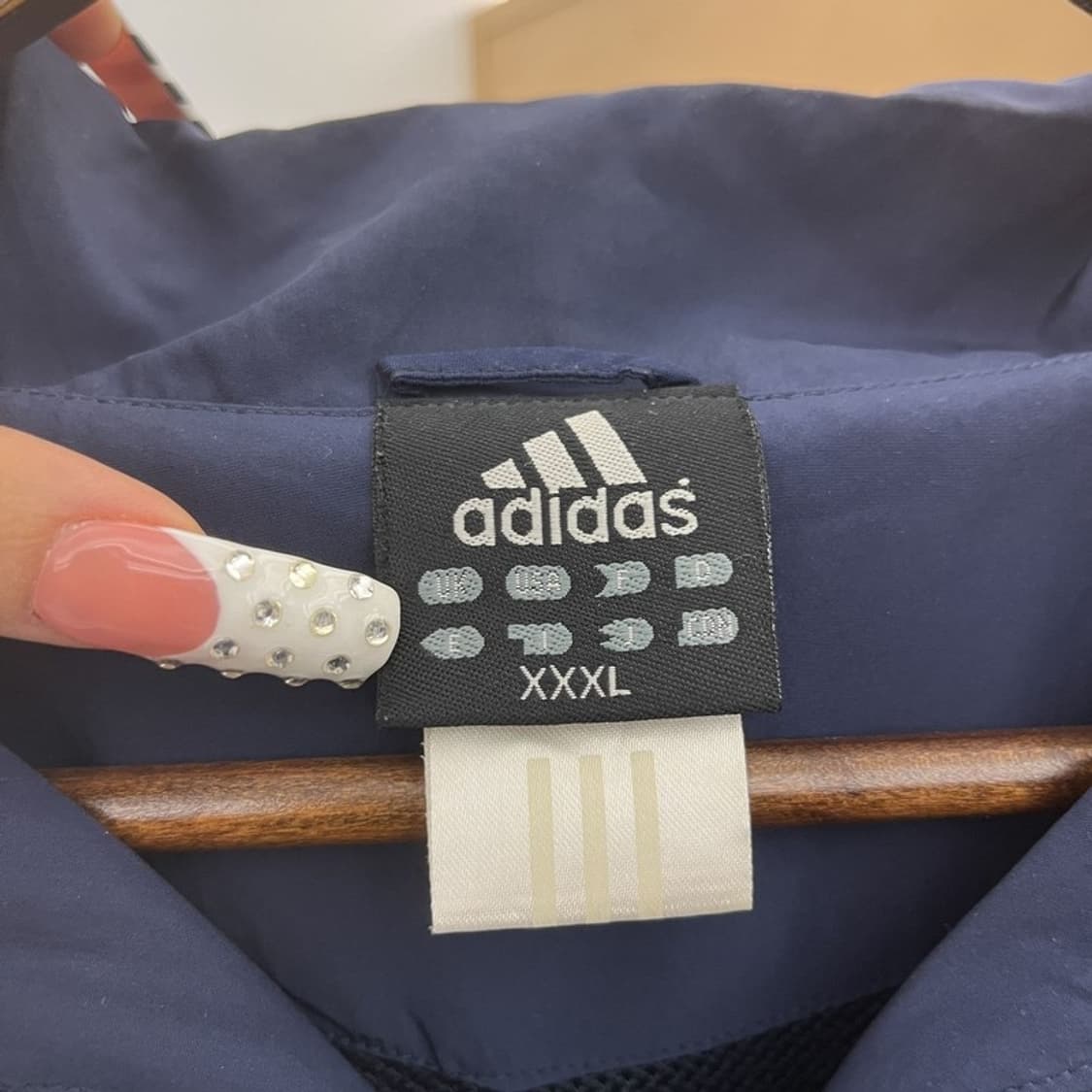 아디다스 올드스쿨 레트로 빈티지 바람막이 자켓 XXXL C10302 상품이미지5