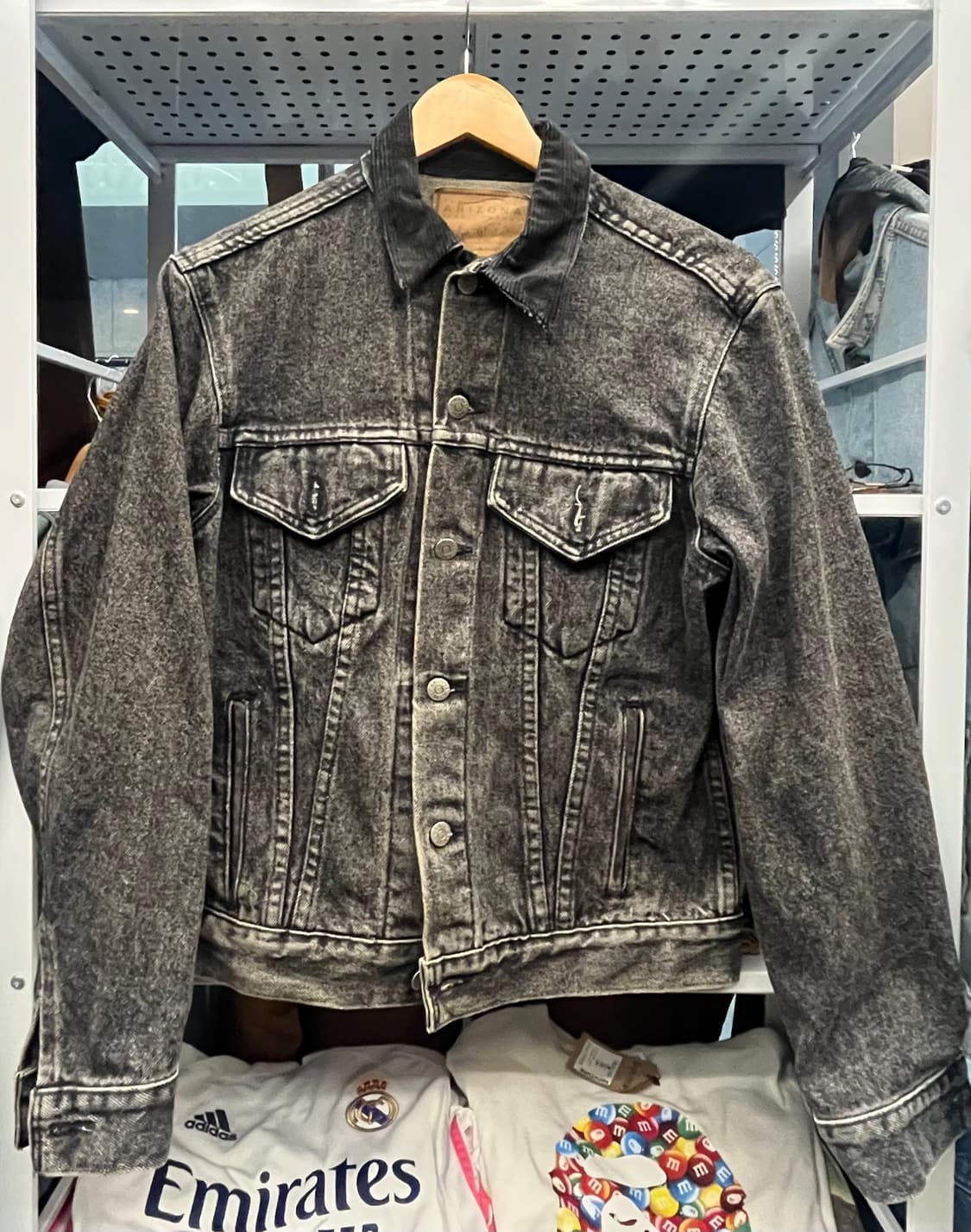 90s Arizona 흑청 데님 자켓 상품이미지1