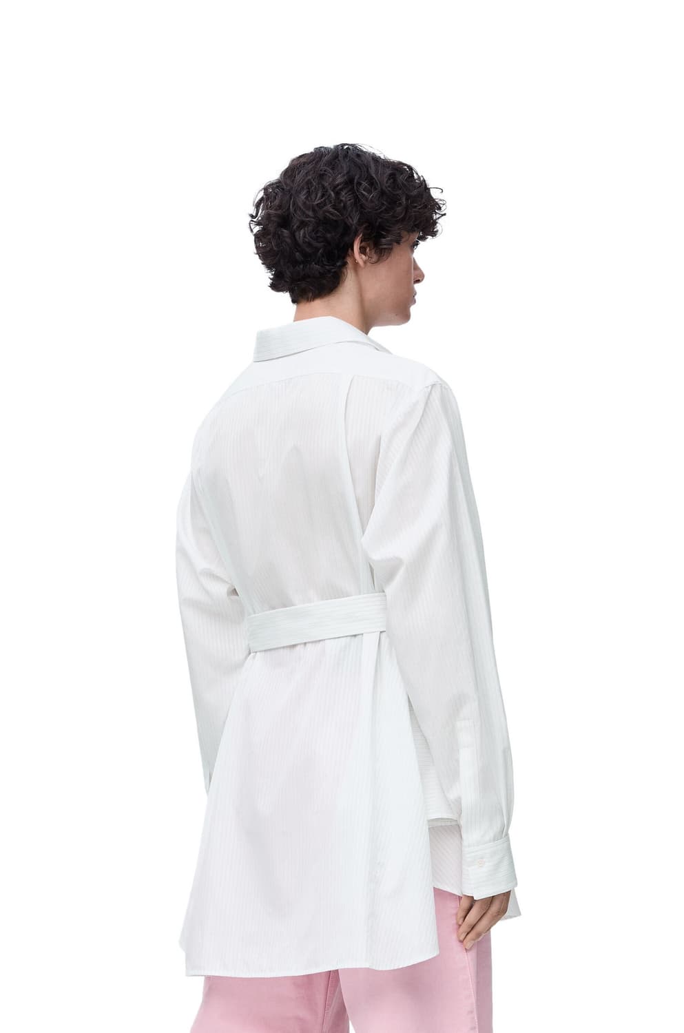 [에스파 윈터님 착용] 로에베 25ss 애너그램 스트라이프 벨트 셔츠 상품이미지2