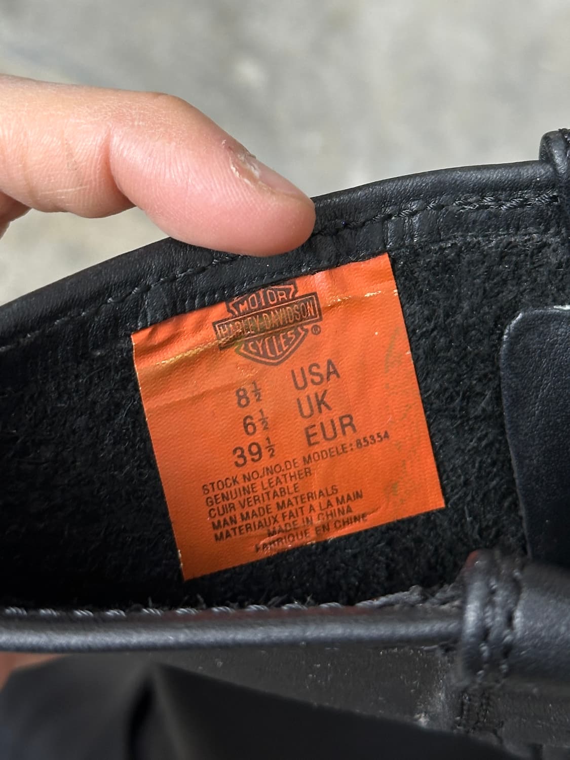 할리데이비슨 모터사이클 부츠 엔지니어 부츠 사이드짚 상품이미지8