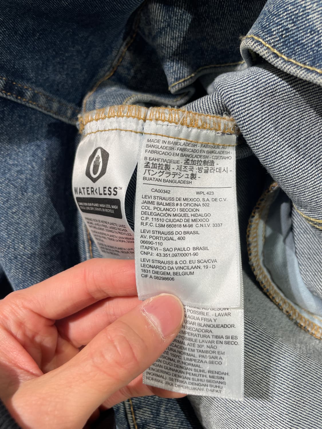 리바이스 중청 웨스턴 포켓 워싱 데님 자켓 상품이미지8