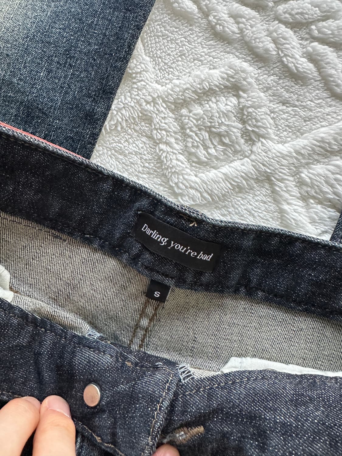 달링유어배드 로즈 부츠컷 데님 빈티지 블루(s) 상품이미지4