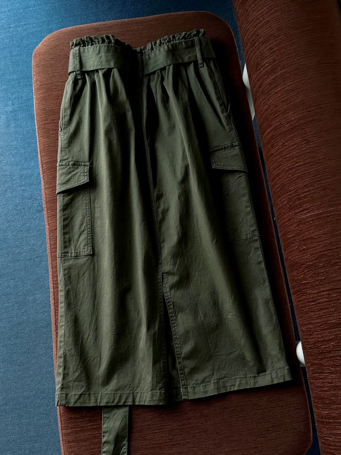 Cotton blend cargo design mid skirt 상품이미지5
