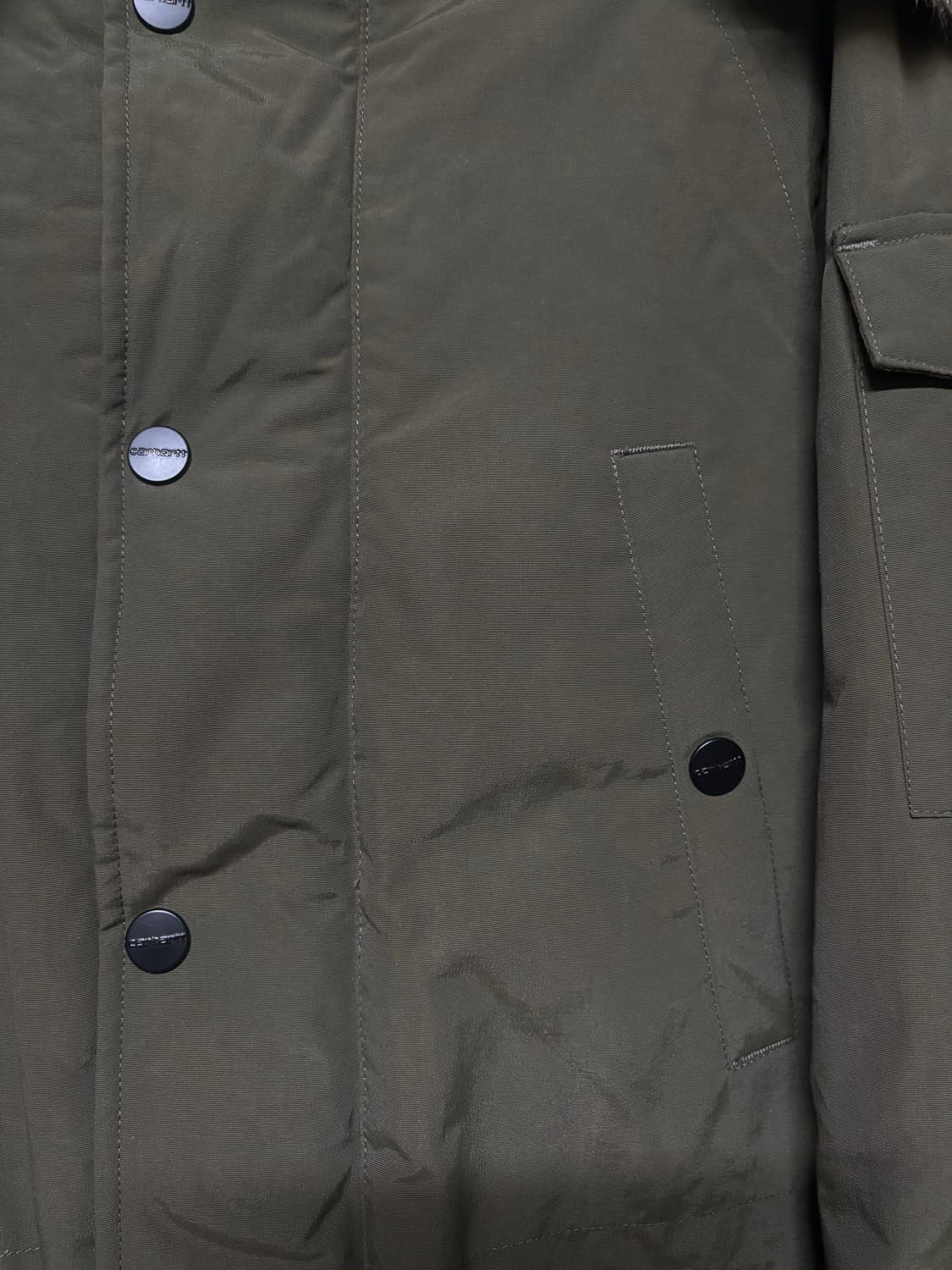 [Carhartt wip] 칼하트 우먼즈 카키 앵커리지 파카 XS 상품이미지4