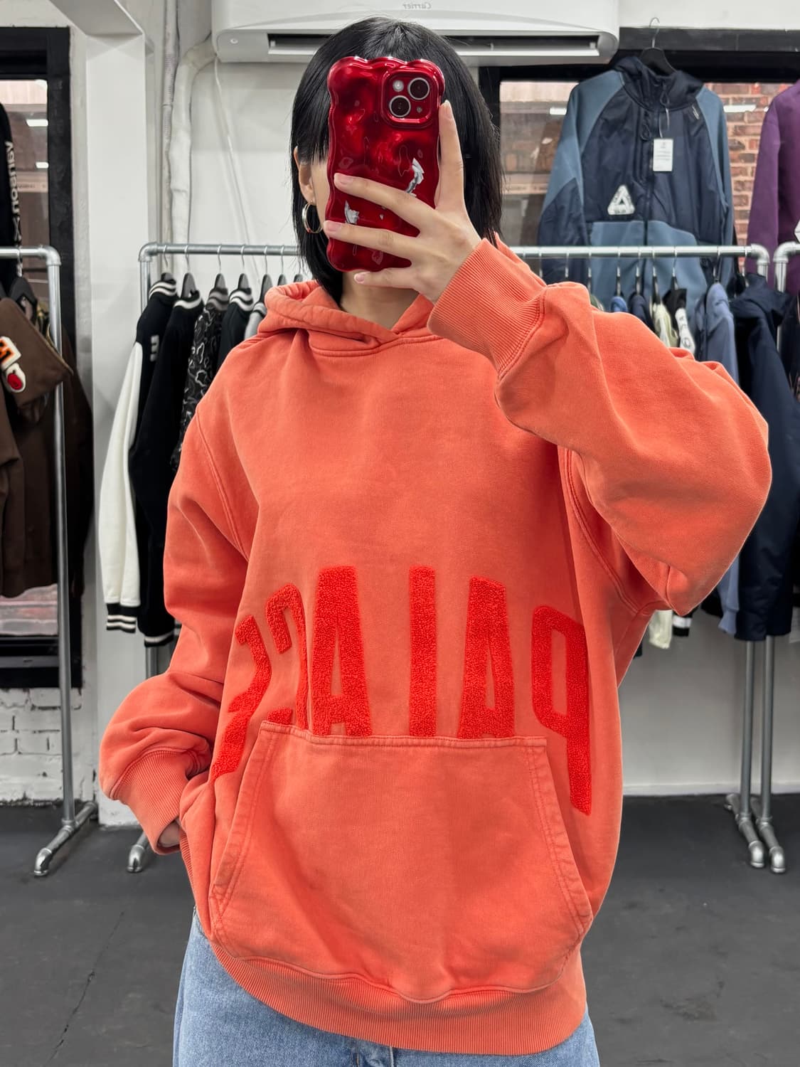 팔라스 플리스 빅로고 후드티 상품이미지2