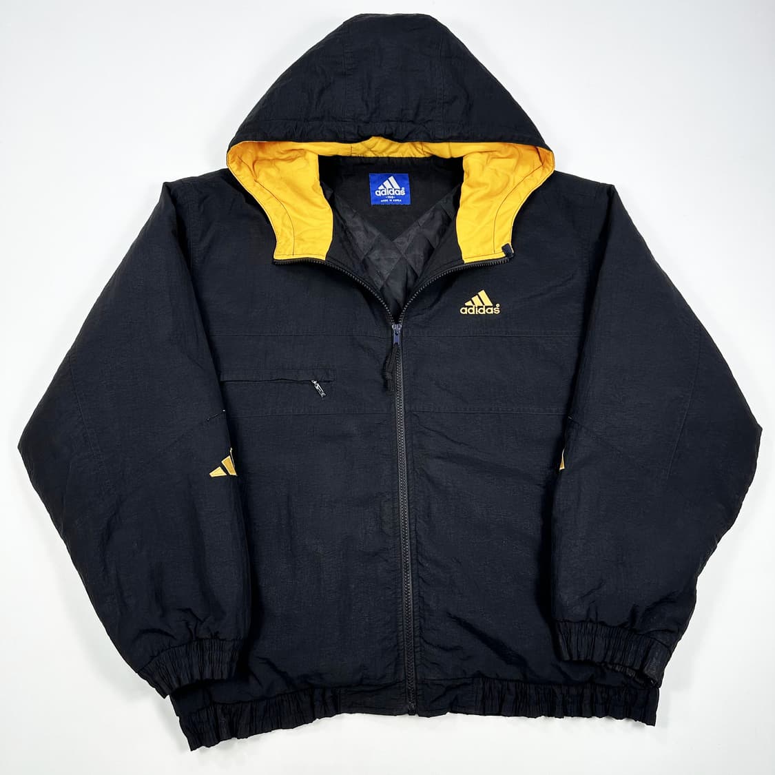 아디다스 올드스쿨 빈티지 오버핏 누빔 점퍼 블랙 L 상품이미지1