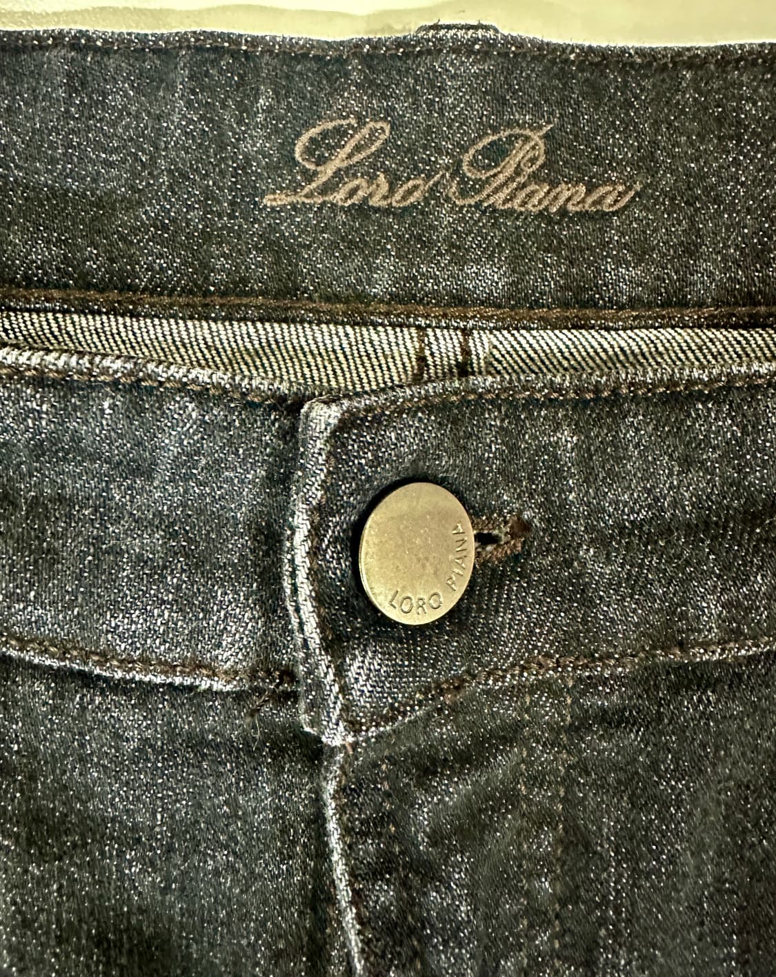 로로피아나 쿠아로나 블랙 데님팬츠 36 상품이미지4