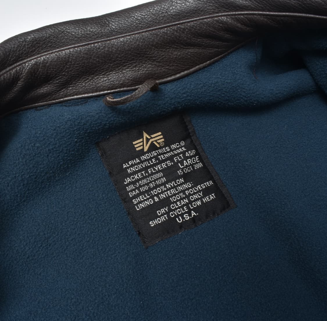 90S 알파인더스트리 CW-45P 항공점퍼 플라이트 자켓 L N0725 상품이미지8