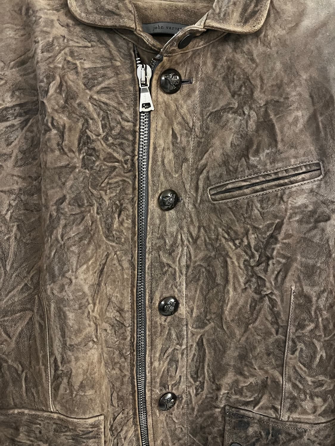 존바바토스 더티워싱 가죽 카코트/50 상품이미지2