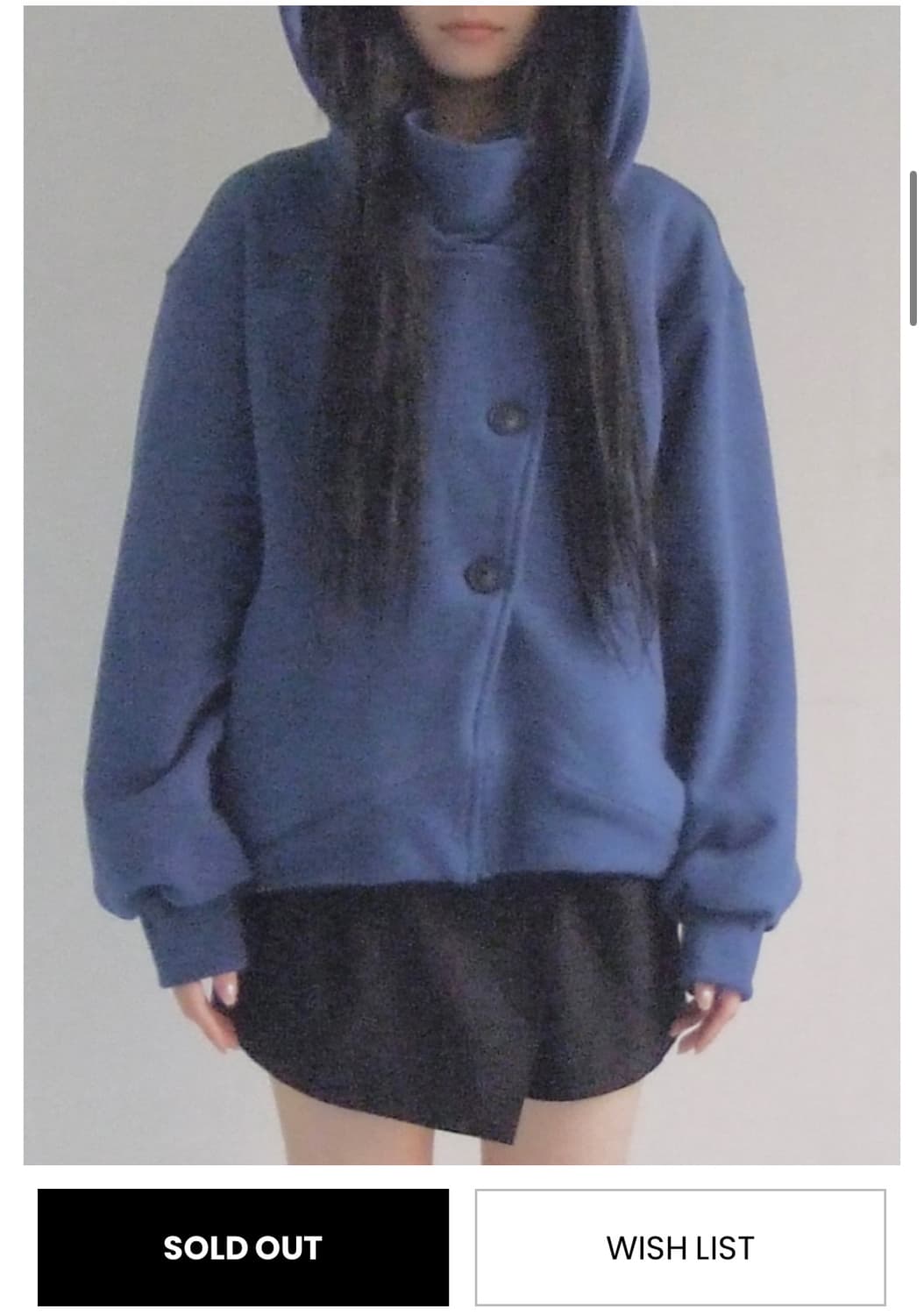 오스하이 하이넥 후드집업 blue oshigh 상품이미지1