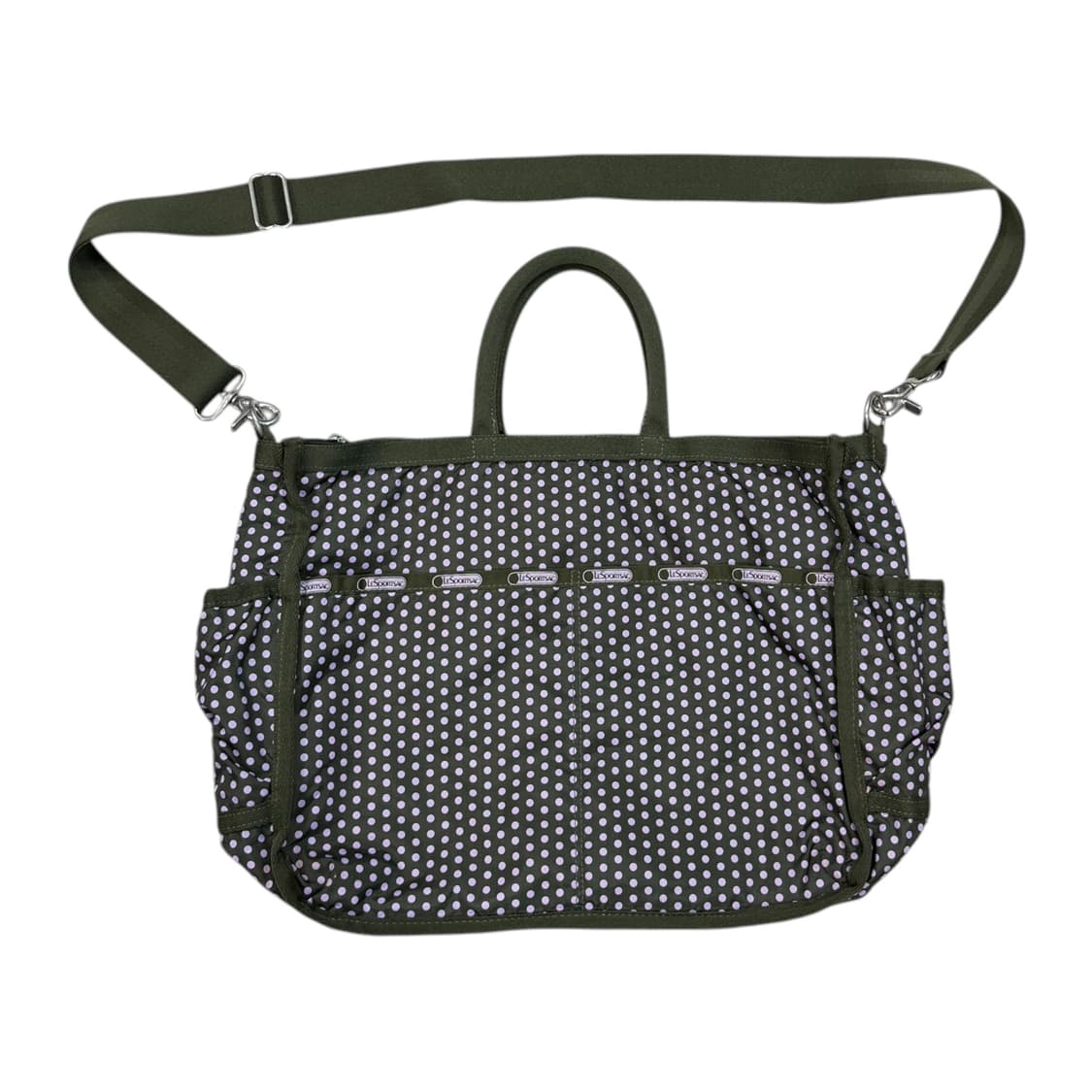 레스포삭 모리걸 도트 땡땡이 포켓 크로스백 가방 카키 상품이미지1