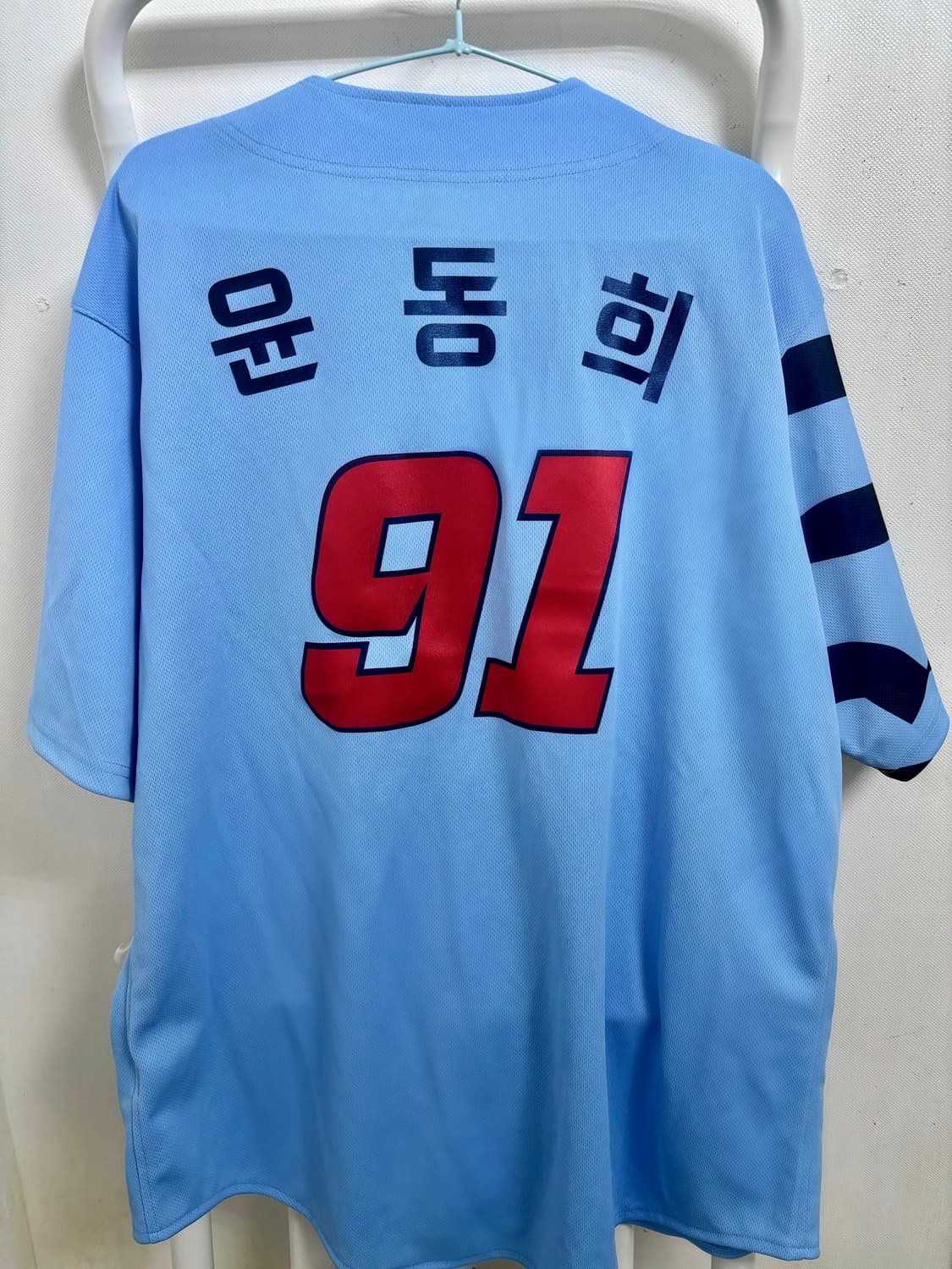 롯데자이언츠 2024 바다 유니폼 어센틱 110 윤동희 마킹 상품이미지2