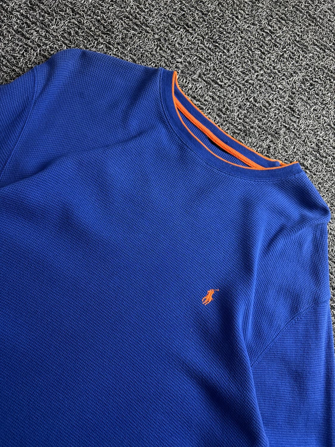 폴로 랄프로렌 포니로고 와플 니트 크루넥 긴팔 티셔츠 4207 상품이미지3