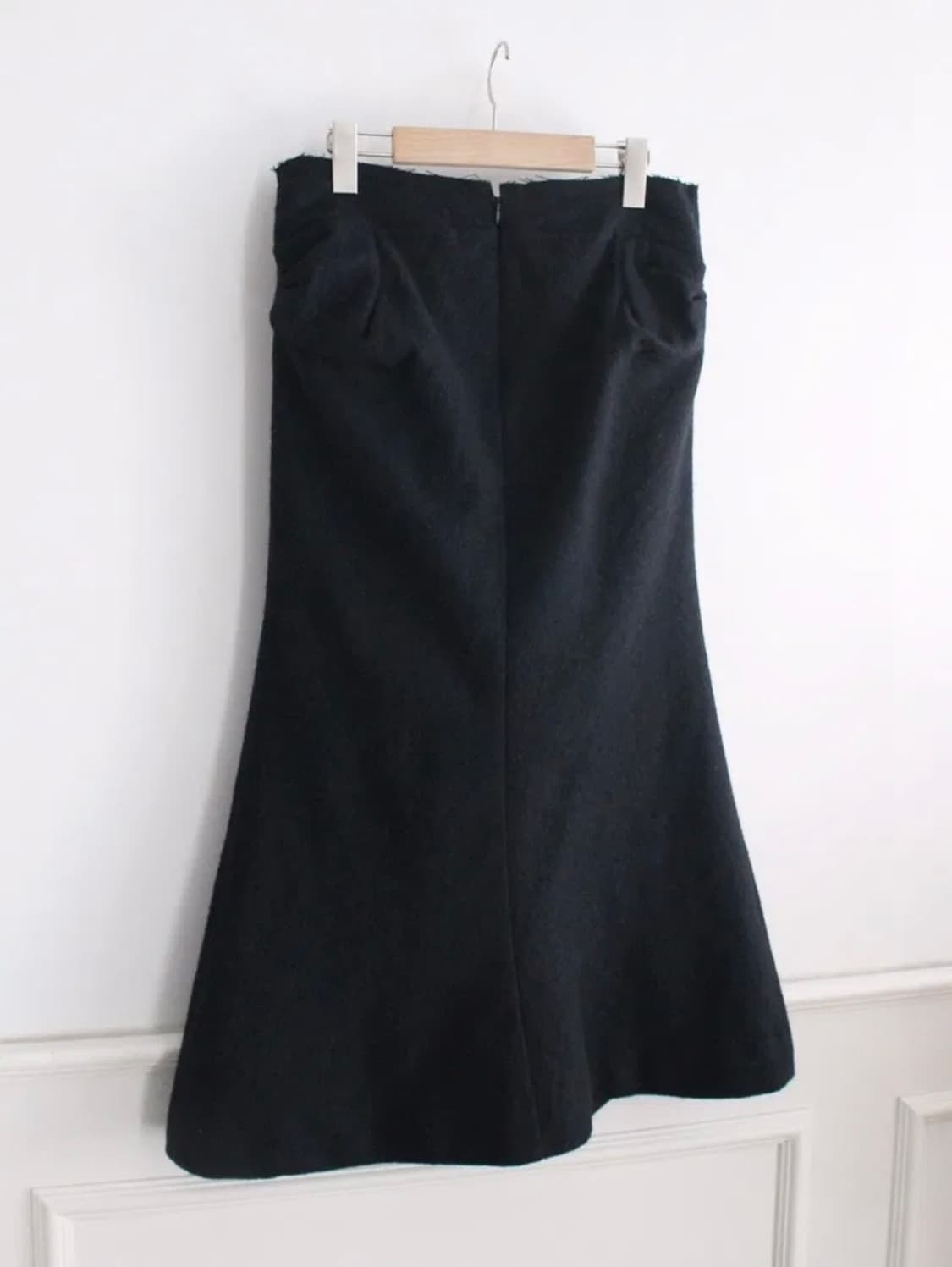 꼼데가르송 준야와타나베 2003AD 리본 컷아웃 울 스커트 상품이미지7