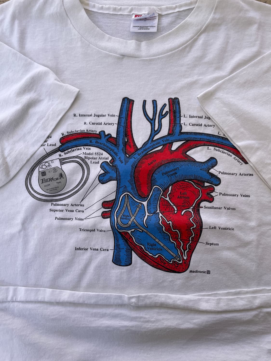 90s Anatomy single stitch T-shirt 상품이미지3