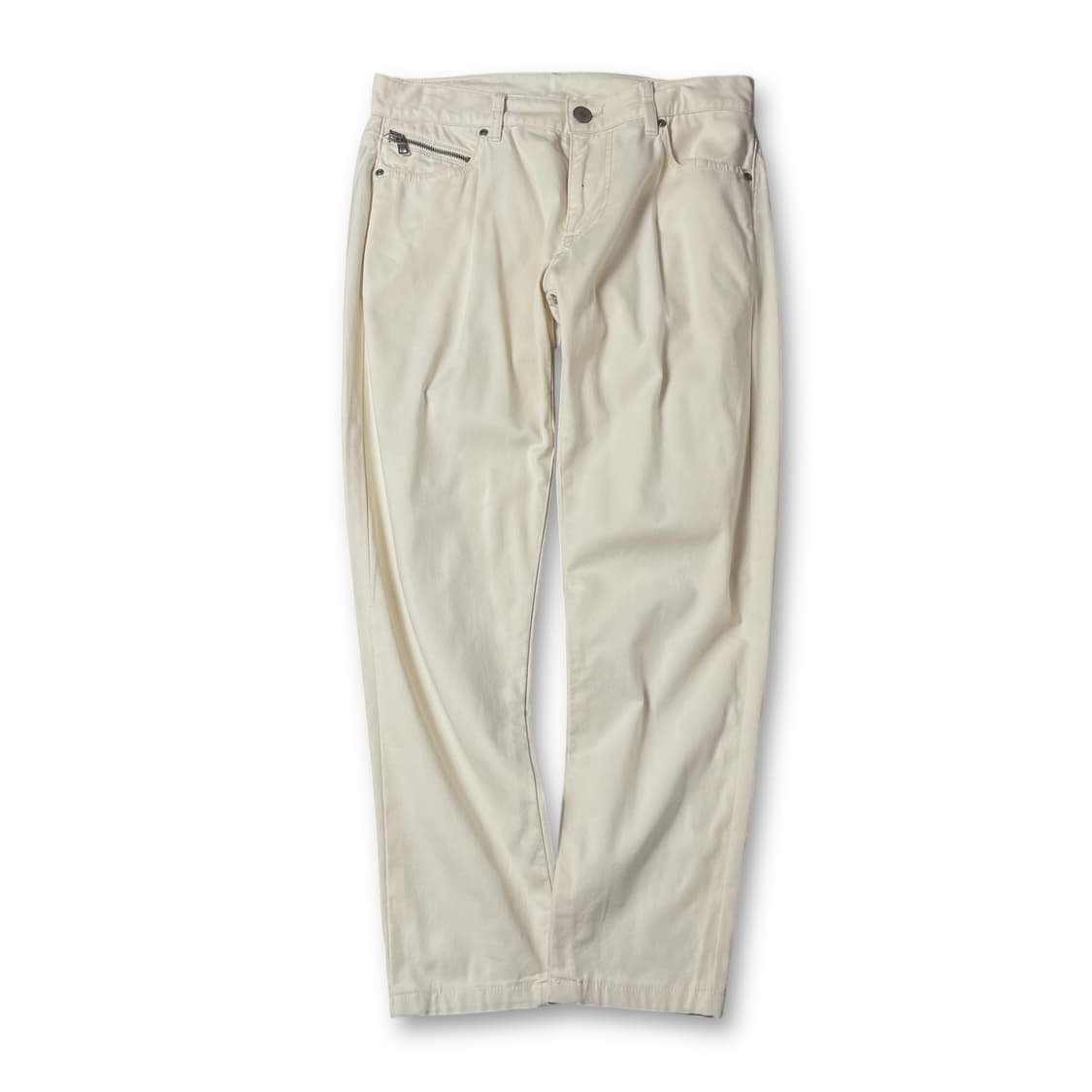 (31) 아르마니 익스체인지 아이보리 코튼 팬츠 상품이미지1