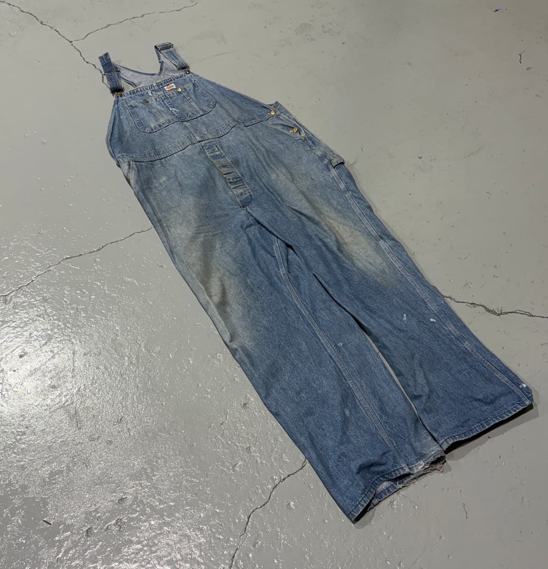 디키즈(Dickies) 빈티지 연청 데님 오버롤 상품이미지1