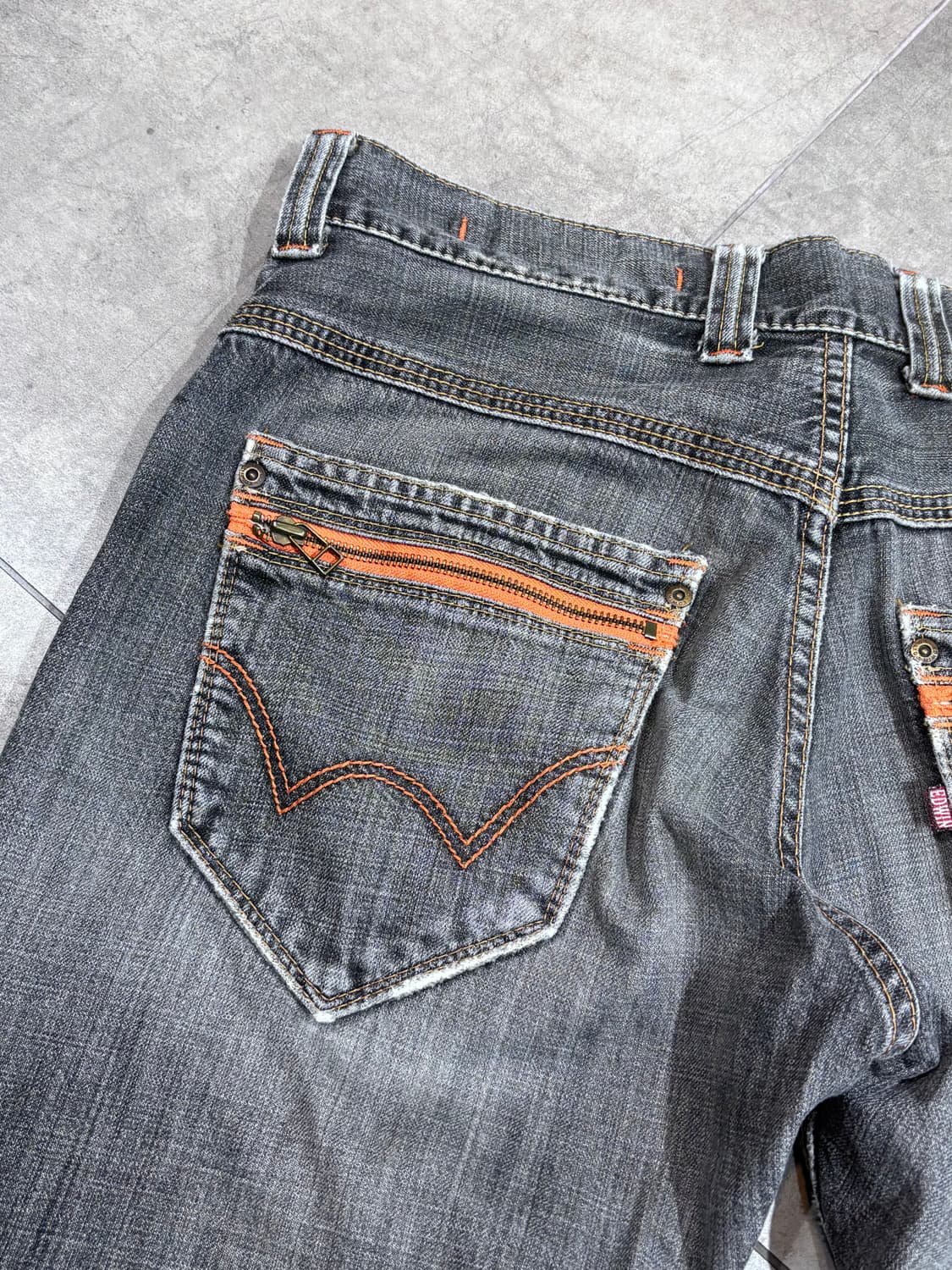 에드윈 XU-S 빈티지 워싱 지퍼 데님 팬츠 바지 상품이미지9