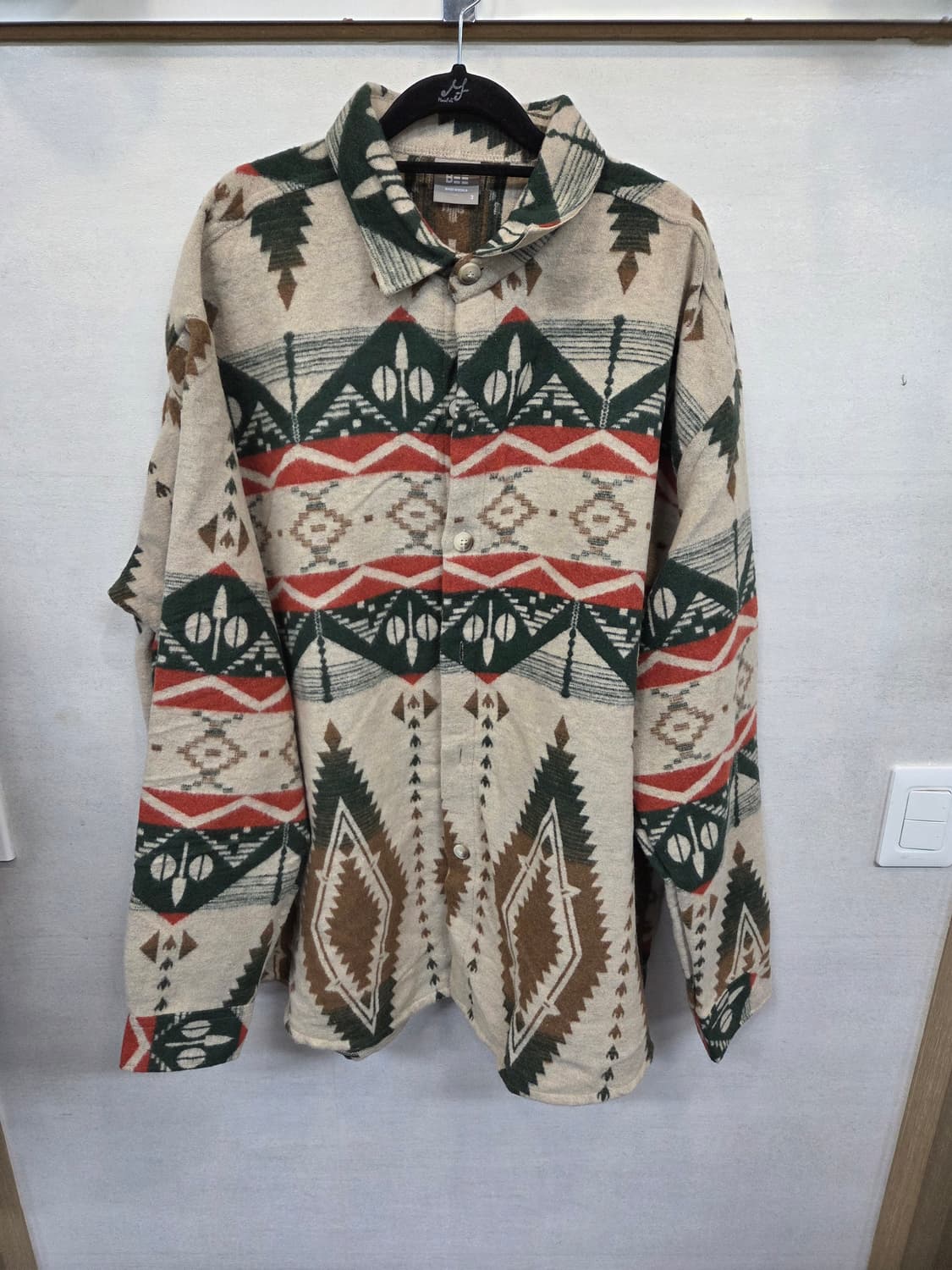 빈티지 빅사이즈 티피 울 셔츠자켓 xxxl xxxxl 상품이미지1