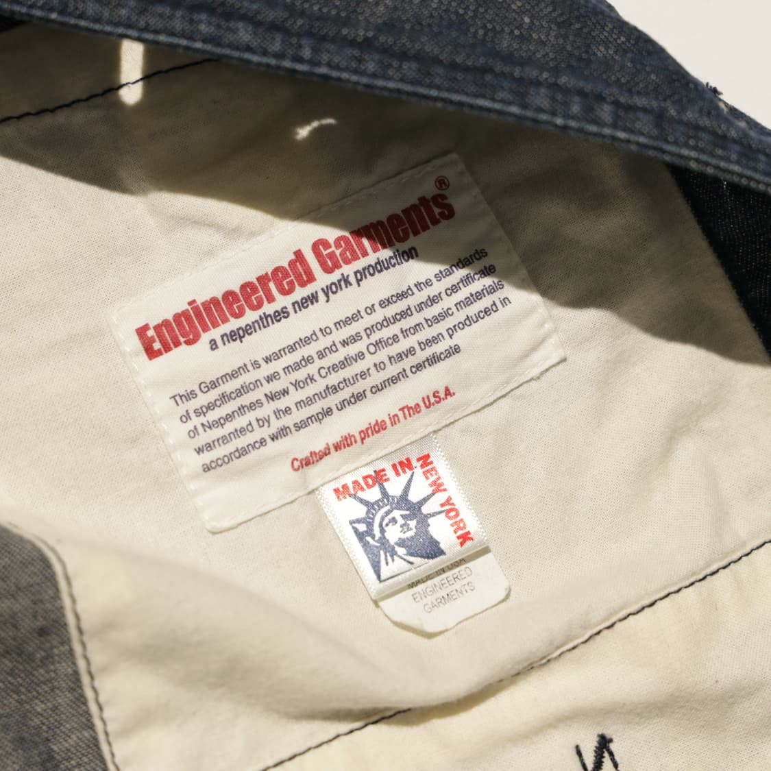 엔지니어드가먼츠 데님 커버올 자켓 상품이미지7