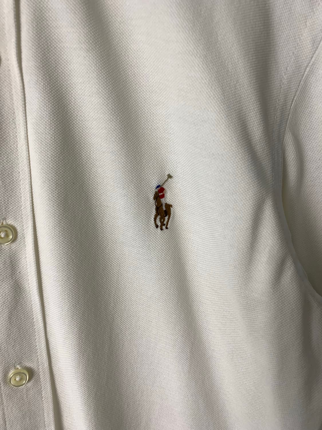 폴로 랄프로렌 화이트 옥스포드 셔츠 상품이미지4