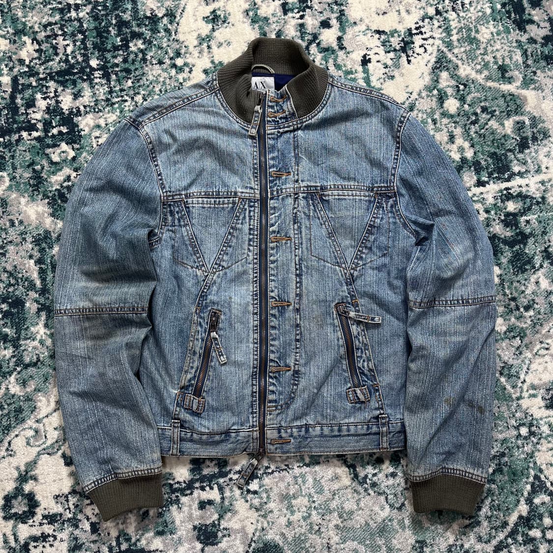 Armani 아르마니 익스체인지 y2k 데님 트러커 자켓(s) 상품이미지2
